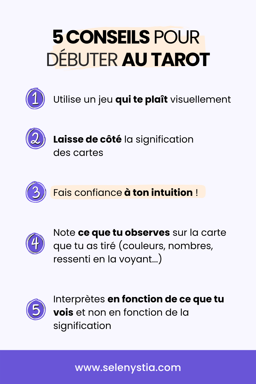 5 conseils pour débuter avec les tirages tarot