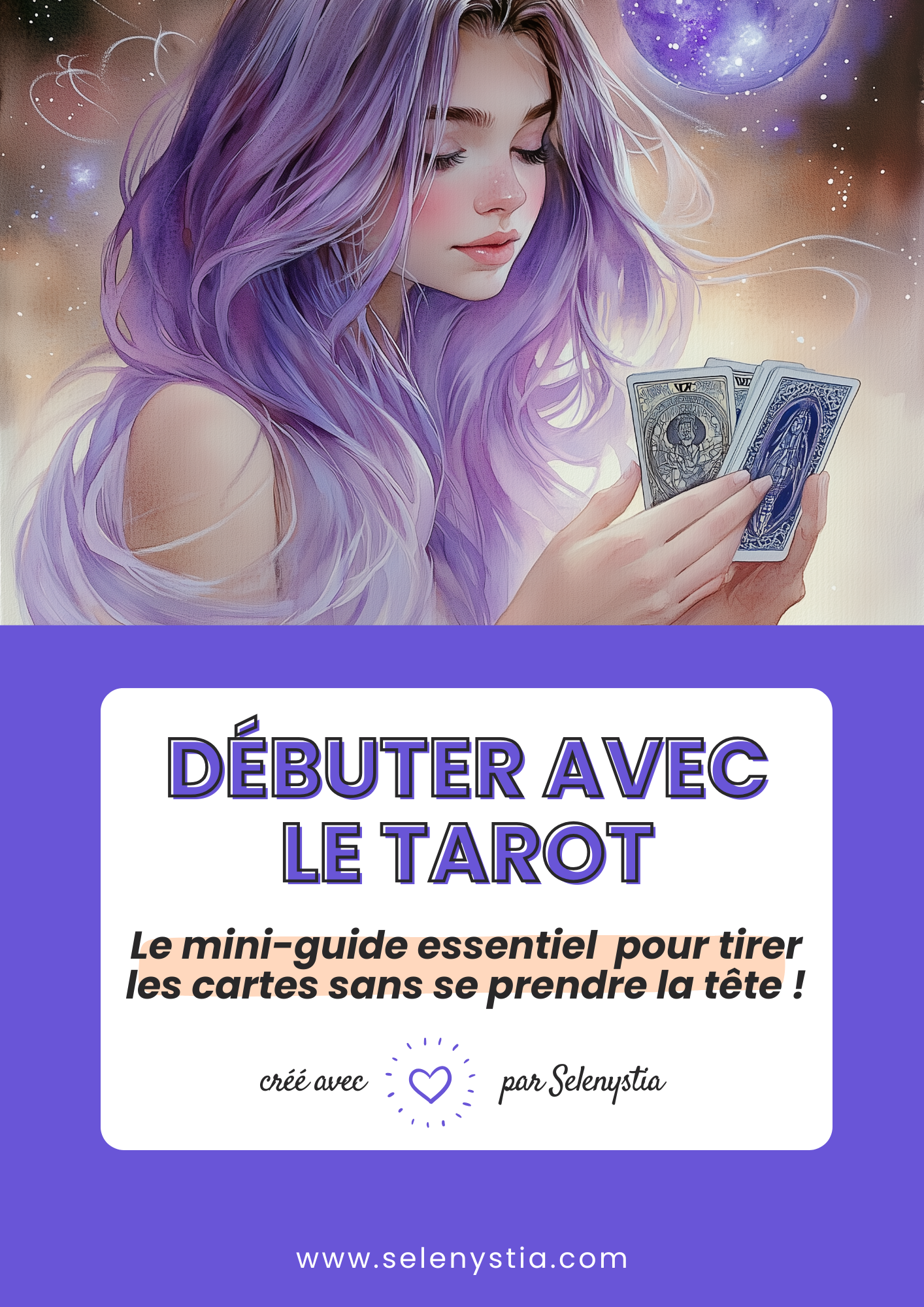 Guide débutant tarot couverture guide tarot gratuit